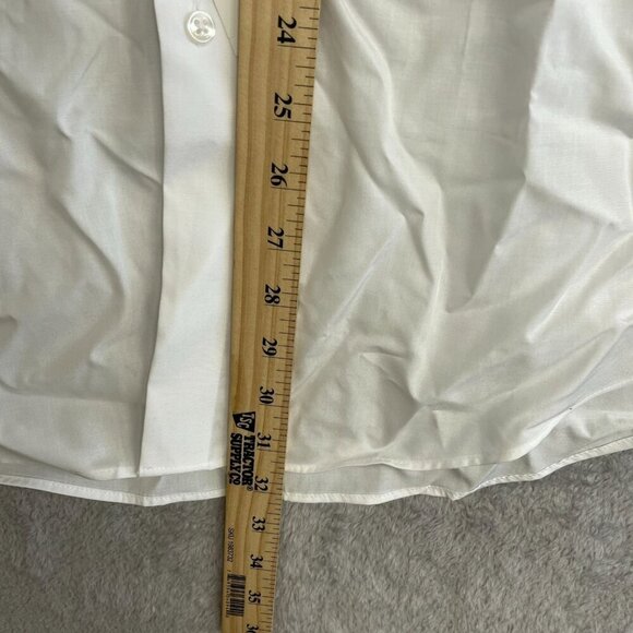 NEW Calvin Klein Men's Size M White Performance Stretch Dress Shirt - Picture 4 of 10